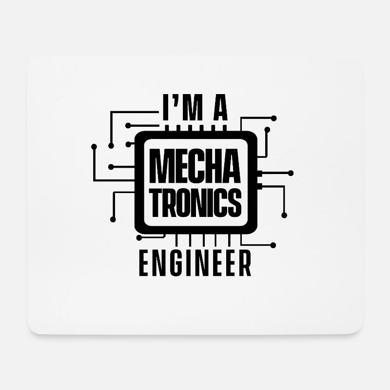 Geschenk Mechatronik Mechatroniker Job Ingenieur - Mousepad (Querformat) - Weiß