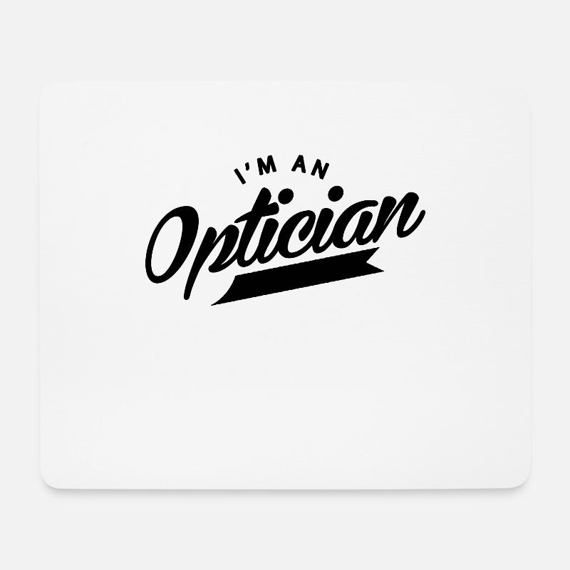Optiker - Mousepad (Querformat) - Weiß