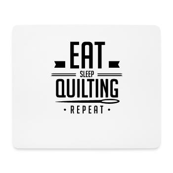 Quilt Steppen Stepparbeit Quilten Nähen Handarbeit - Mousepad (Querformat) - Weiß - Vorne