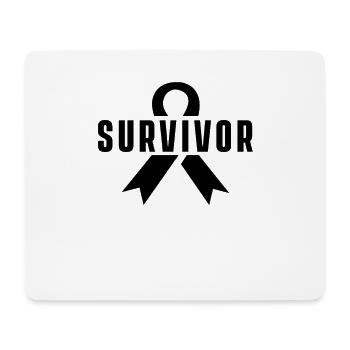 Survie au cancer du sein de l'équipe - Tapis de souris (format paysage) - blanc - Devant