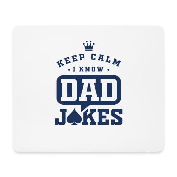 Dad Jokes - Mousepad (Querformat) - Weiß - Vorne
