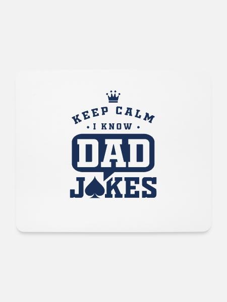 Dad Jokes - Mousepad (Querformat) - Weiß