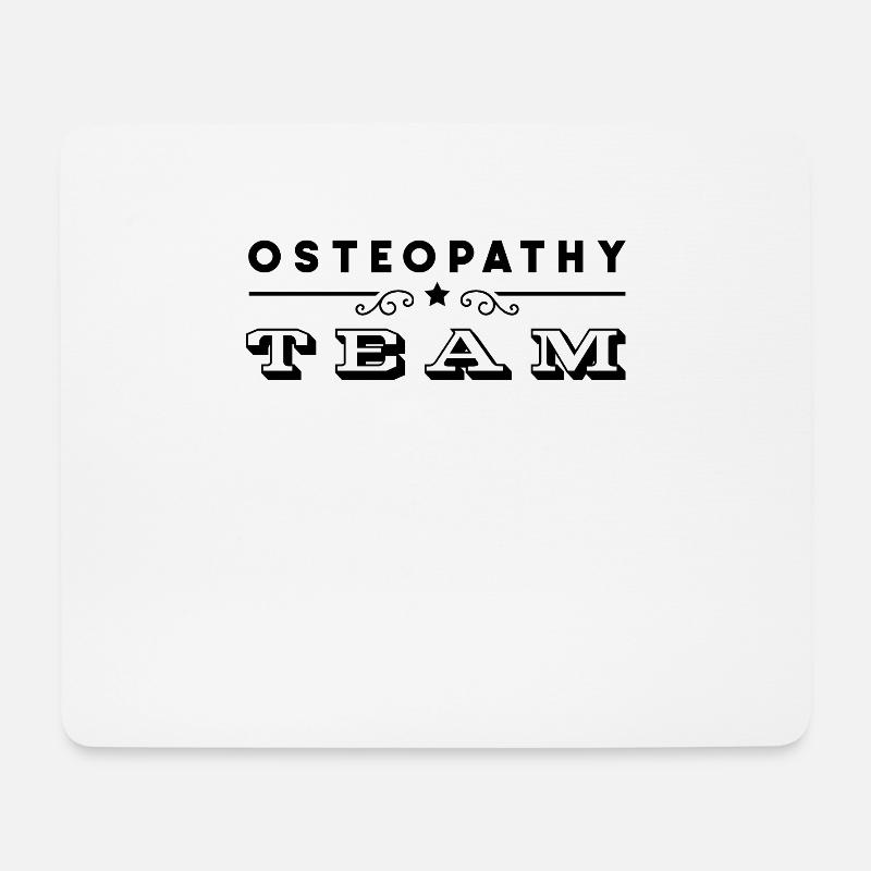 Heilpraxis Osteopathie Osteopathin Osteopath Team - Mousepad (Querformat) - Weiß