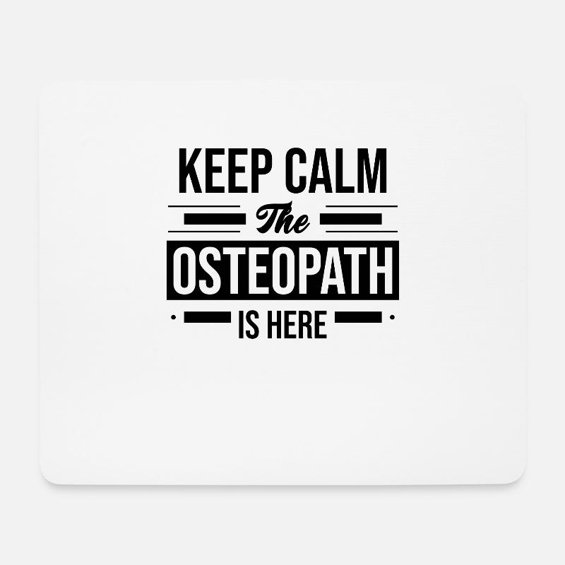 Osteopathin - Mousepad (Querformat) - Weiß