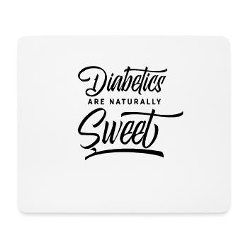 Blood sugar diabetic saying insulin diabetes - Mouse Pad (horizontal) - white - Front