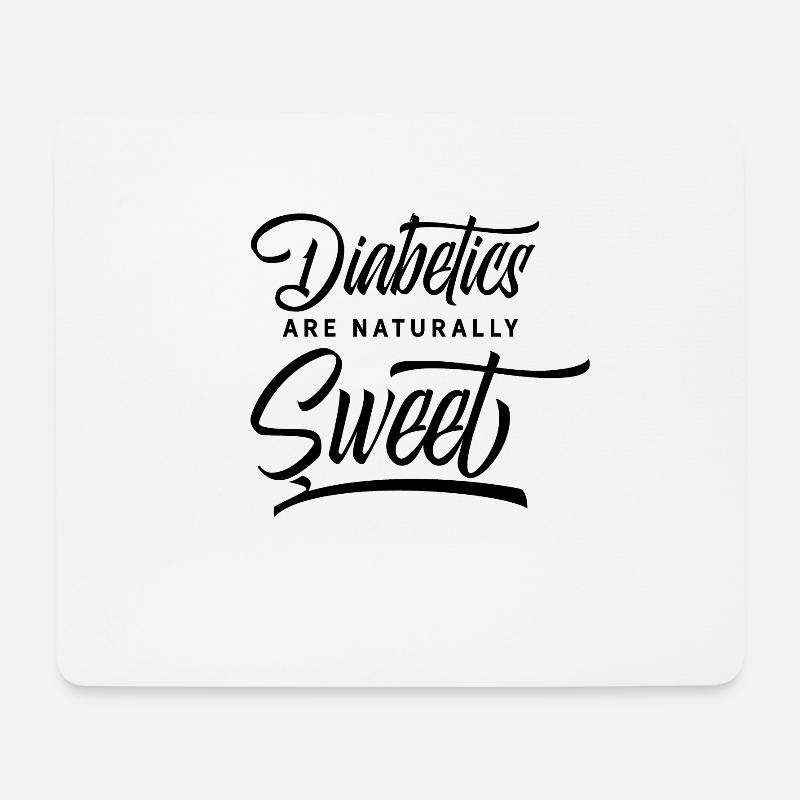 Blutzucker Diabetiker Spruch Insulin Diabetes - Mousepad (Querformat) - Weiß