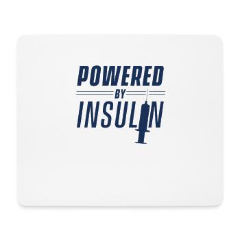 Insulin diabetic blood sugar splash diabetes - Mouse Pad (horizontal) - white - Front