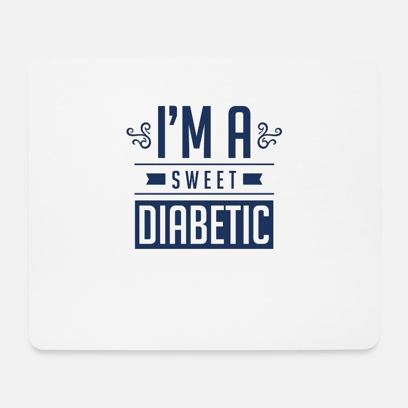 Diabetes - Mousepad (Querformat) - Weiß