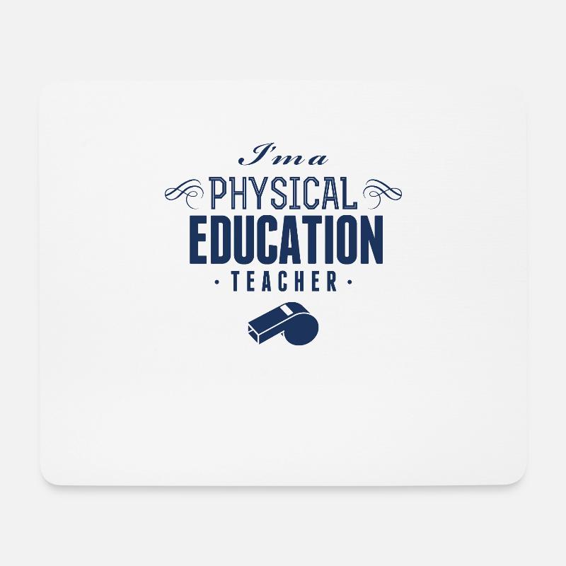 Sportlehrer - Mousepad (Querformat) - Weiß