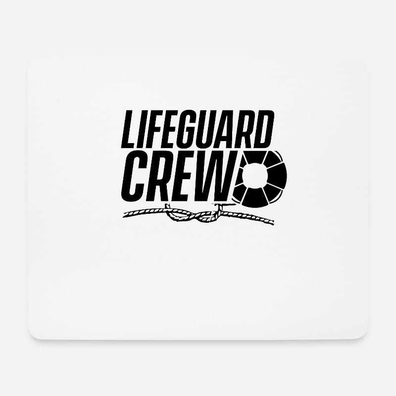 Rettungsschwimmer Team - Mousepad (Querformat) - Weiß