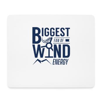 Windrad Windkraftanlage Windkraft Windenergie Wind - Mousepad (Querformat) - Weiß - Vorne