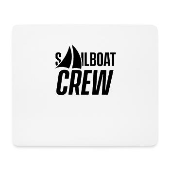 Sailing yacht sailboat captain ship crew skipper - Mouse Pad (horizontal) - white - Front