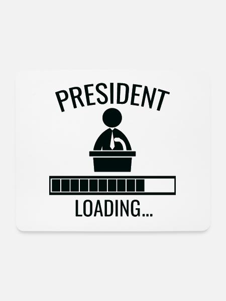Präsident Loading - Mousepad (Querformat) - Weiß