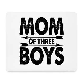 Mutter 3 Soehne - Mousepad (Querformat) - Weiß - Vorne
