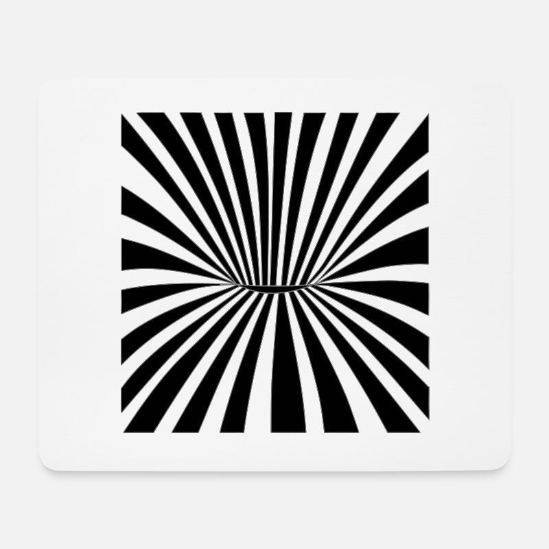 optic illusion 5 - Mouse Pad (horizontal) - white