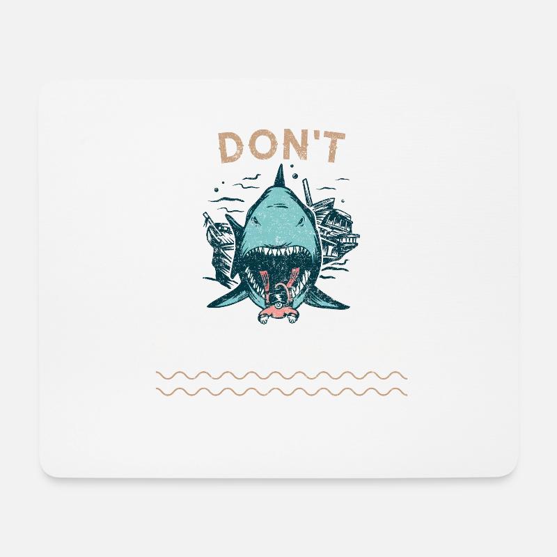 Don't follow, I do stupid things | dive - Mouse Pad (horizontal) - white