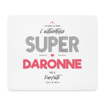 L authentique super daronne - Tapis de souris (format paysage) - blanc - Devant