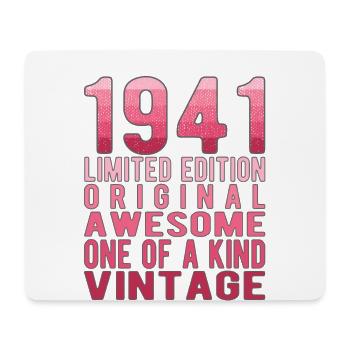 Edition limitée depuis 1941 Anniversaire Millésime 1941 - Tapis de souris (format paysage) - blanc - Devant