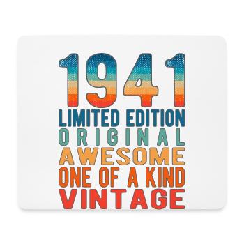 Edition limitée depuis 1941 Anniversaire Millésime 1941 - Tapis de souris (format paysage) - blanc - Devant