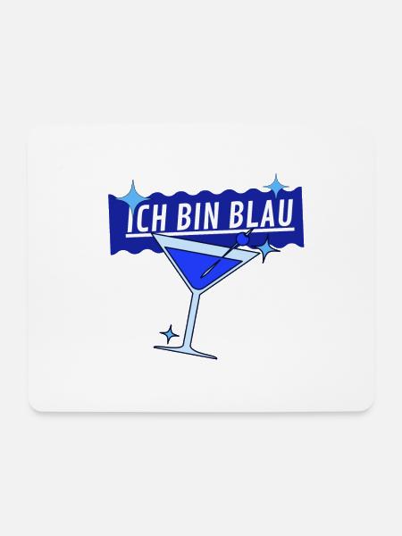 Ich bin Blau - Mousepad (Querformat) - Weiß