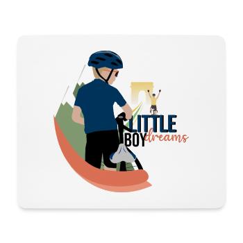 Little boy dreams - Tapis de souris (format paysage) - blanc - Devant