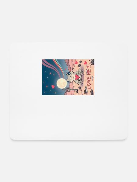 Love Me! Kröte Nr.2 - Mousepad (Querformat) - Weiß