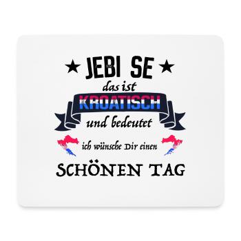 Tasse Jebi Se Croatie - Tapis de souris (format paysage) - blanc - Devant