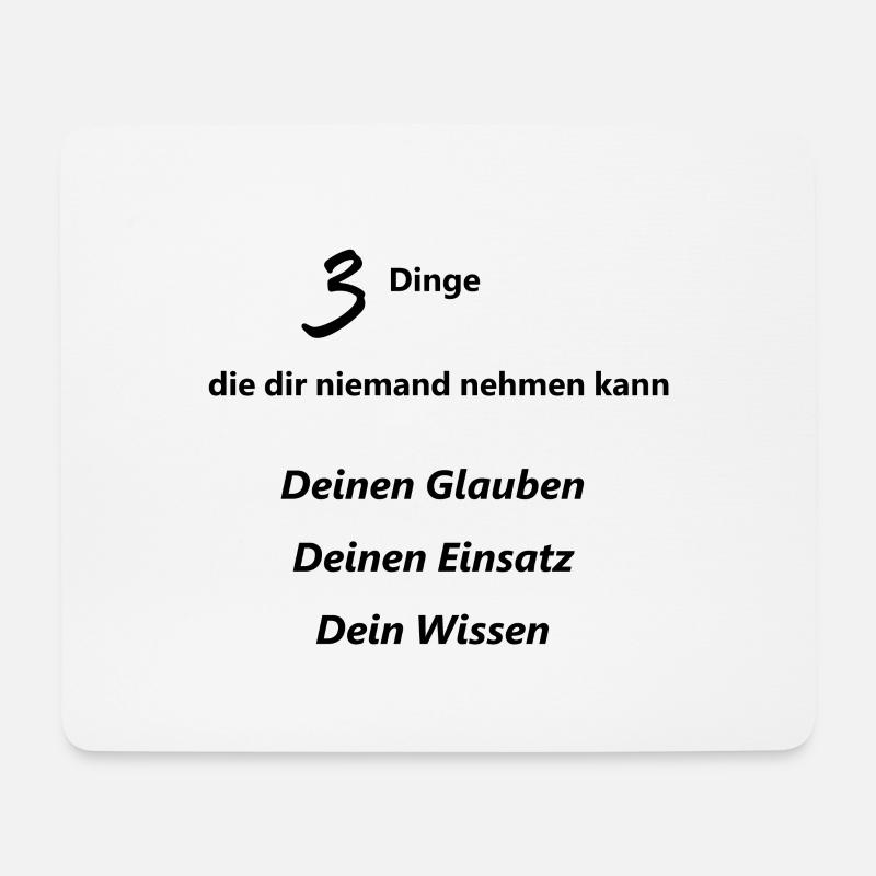 Glaub an dich - Mousepad (Querformat) - Weiß