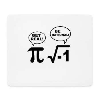 Nerd Geek Pi Irrational Mathe Streber Geschenk - Mousepad (Querformat) - Weiß - Vorne