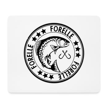 LetzterWurf Forelle Angler - Mousepad (Querformat) - Weiß - Vorne