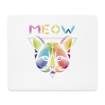 Chat, chat - Tapis de souris (format paysage) - blanc - Devant