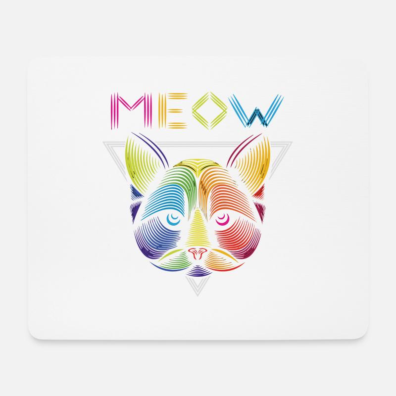 Cat, Cat - Mouse Pad (horizontal) - white