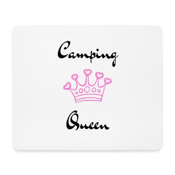 Camping Queen (noir) - Tapis de souris (format paysage) - blanc - Devant
