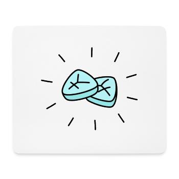 Pillen bekommen? - Mousepad (Querformat) - Weiß - Vorne