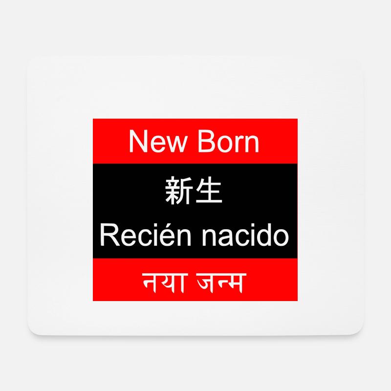 New Born - Mousepad (Querformat) - Weiß