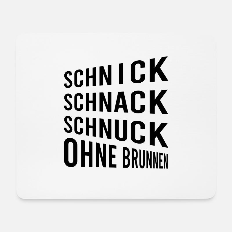 Schnick Schnack Schnuck Ohne Brunnen - Mousepad (Querformat) - Weiß