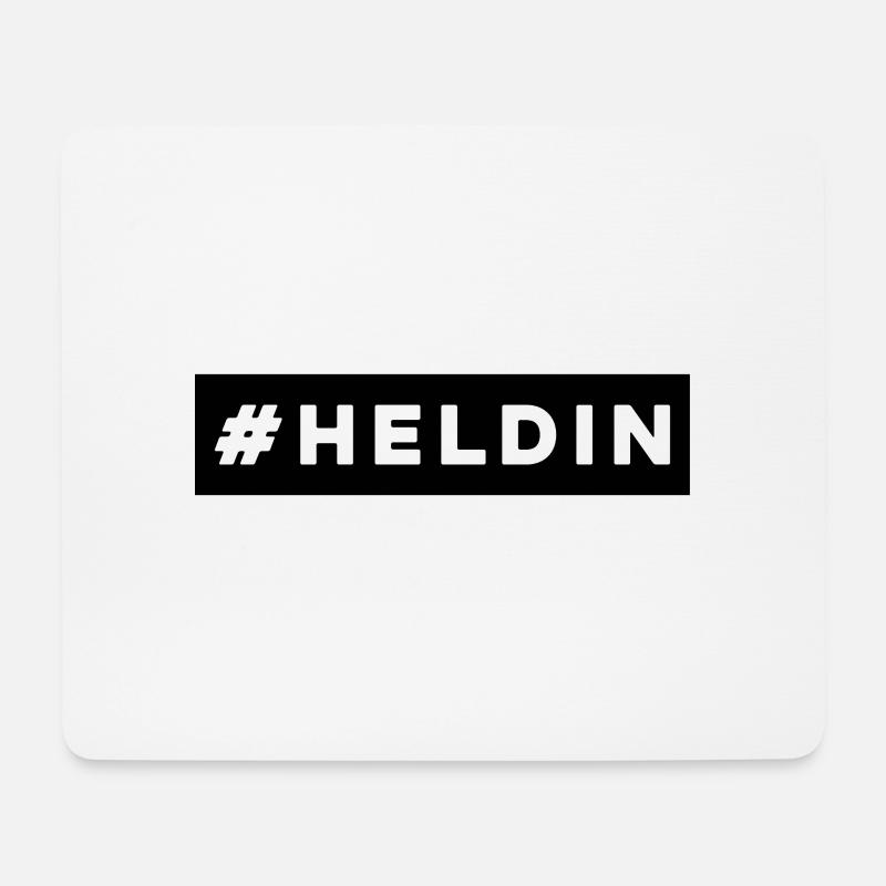# Heldin - Mousepad (Querformat) - Weiß