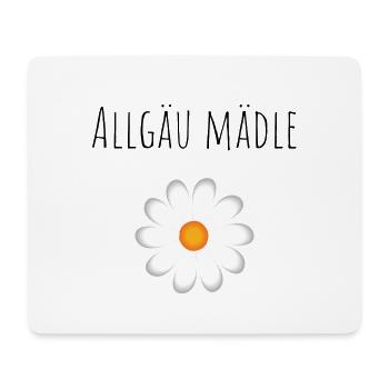 Allgäu Mädle Design - Mousepad (Querformat) - Weiß - Vorne