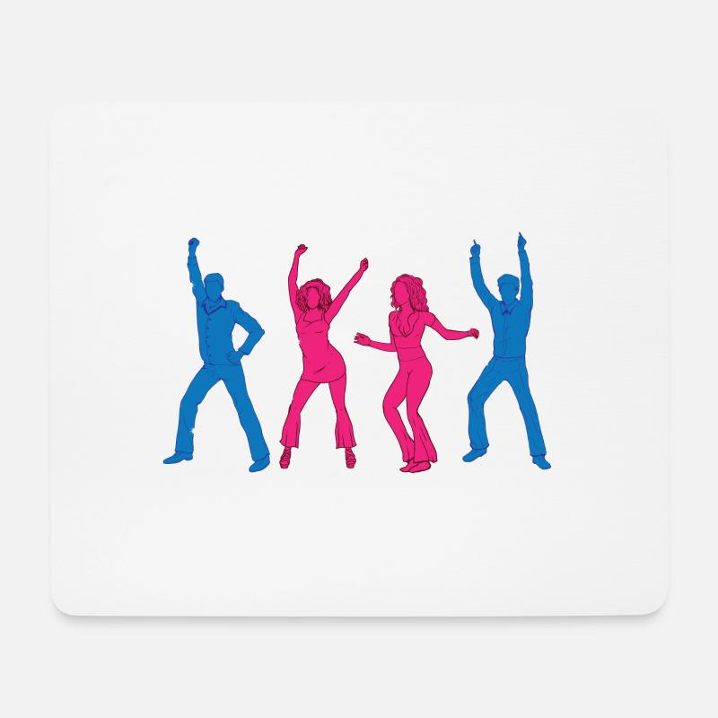 Disco 70er - Oldies 70er - 70er Jahre Party - Mousepad (Querformat) - Weiß