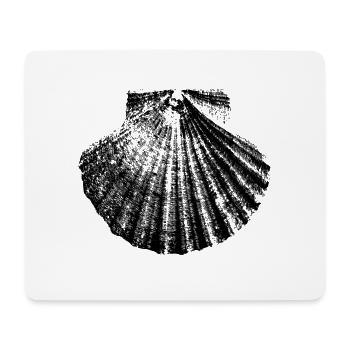 Jakobsmuschel Jakobsweg - Mousepad (Querformat) - Weiß - Vorne