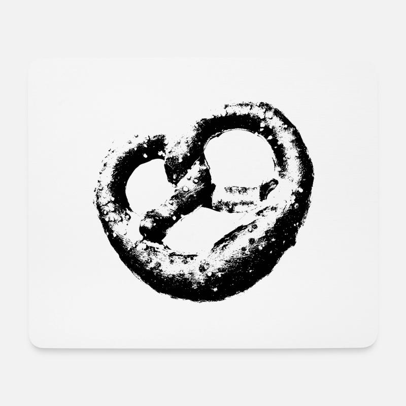 Brezel - Mousepad (Querformat) - Weiß