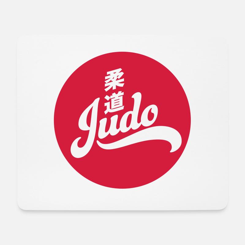 judo - Tapis de souris (format paysage) - blanc