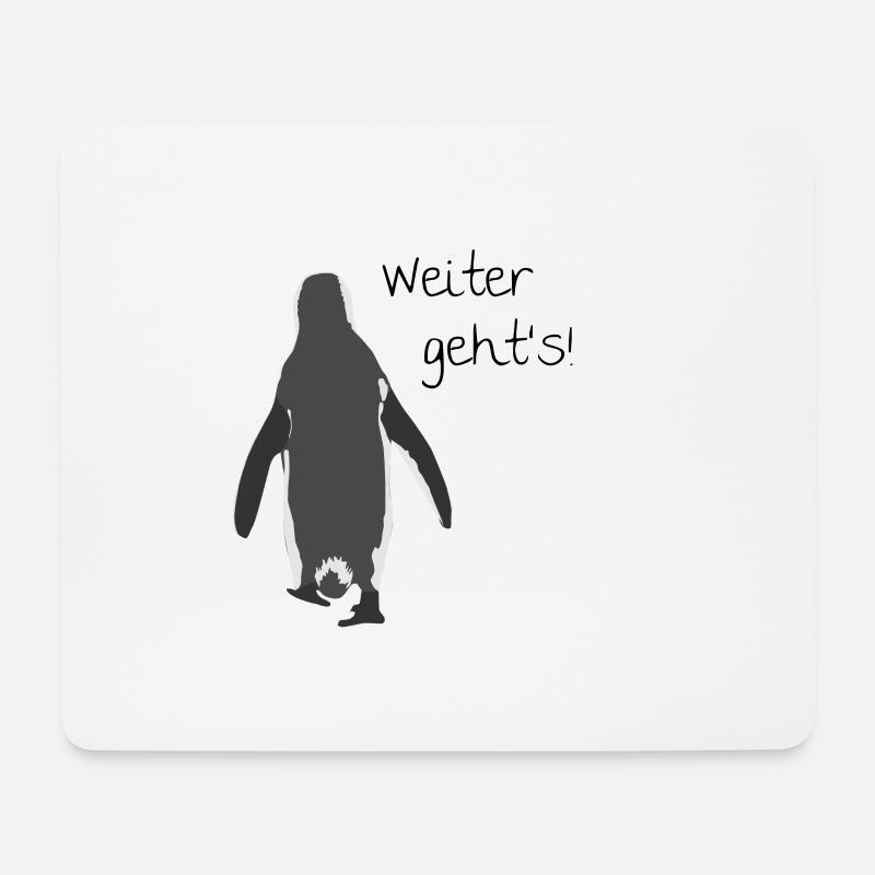 Weiter geht's! - Mousepad (Querformat) - Weiß