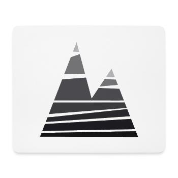 MINIMAL MOUNTAIN - Mouse Pad (horizontal) - white - Front