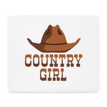 this girl loves country music - Mouse Pad (horizontal) - white - Front