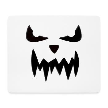 Halloween scary face - Mouse Pad (horizontal) - white - Front