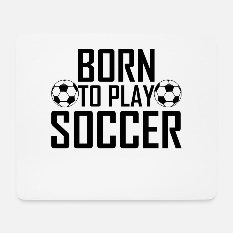 Fußball - Mousepad (Querformat) - Weiß