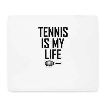 Tennis - Tapis de souris (format paysage) - blanc - Devant