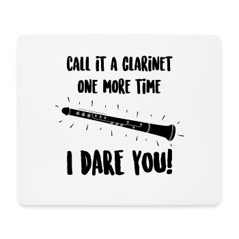 Oboist. Do not call this a clarinet. Musician - Mouse Pad (horizontal) - white - Front