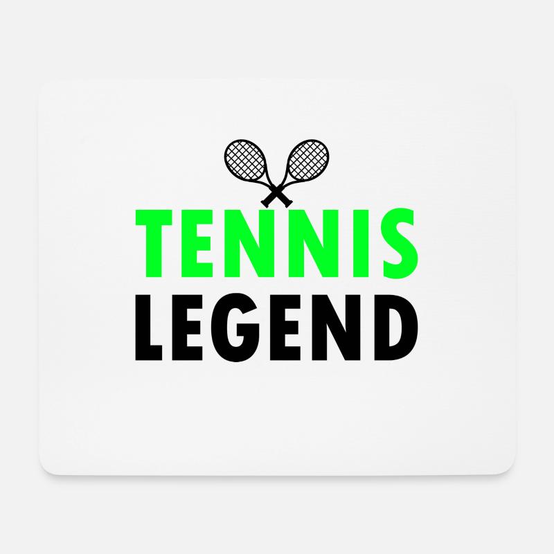 Tennis - Mousepad (Querformat) - Weiß